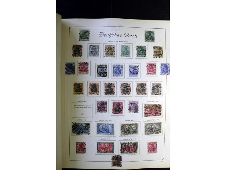 1872/1945, ungebrauchte und gestempelte Sammlung besseren Brustschilden, später u.a. Block 1-3 ungebraucht sowie ein Teil Zus