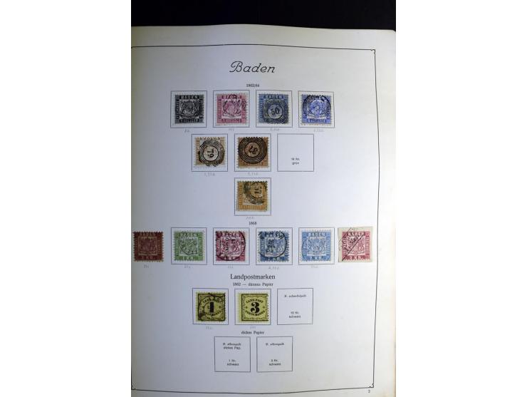 1872/1945, ungebrauchte und gestempelte Sammlung besseren Brustschilden, später u.a. Block 1-3 ungebraucht sowie ein Teil Zus