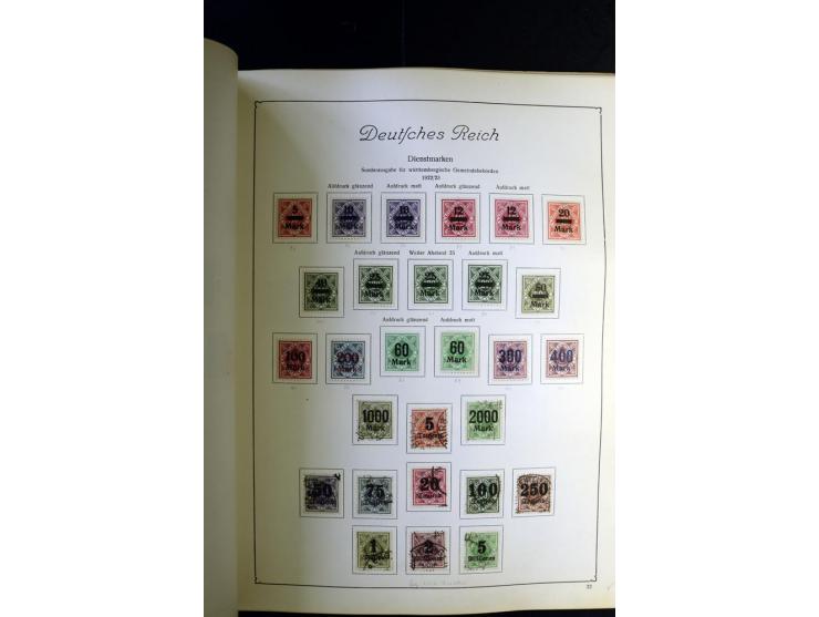 1872/1945, ungebrauchte und gestempelte Sammlung besseren Brustschilden, später u.a. Block 1-3 ungebraucht sowie ein Teil Zus
