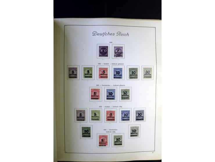 1872/1945, ungebrauchte und gestempelte Sammlung besseren Brustschilden, später u.a. Block 1-3 ungebraucht sowie ein Teil Zus