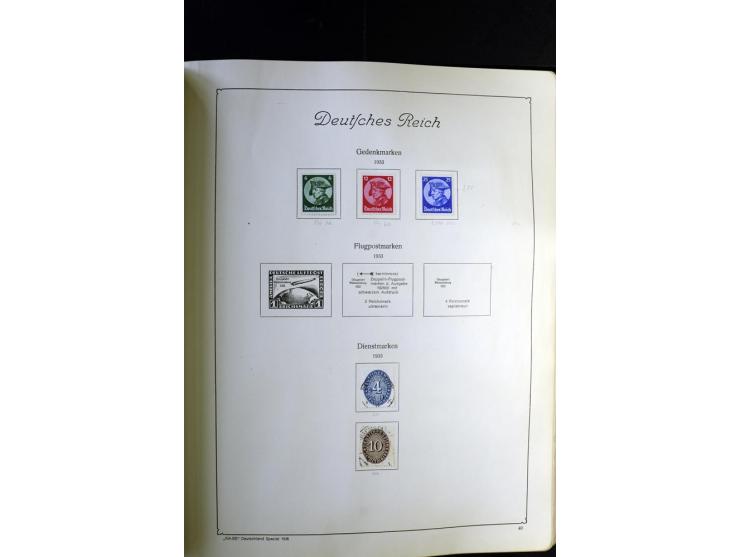 1872/1945, ungebrauchte und gestempelte Sammlung besseren Brustschilden, später u.a. Block 1-3 ungebraucht sowie ein Teil Zus