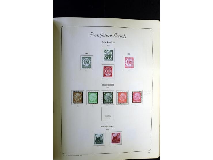 1872/1945, ungebrauchte und gestempelte Sammlung besseren Brustschilden, später u.a. Block 1-3 ungebraucht sowie ein Teil Zus