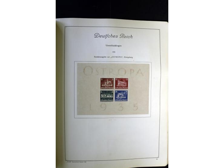 1872/1945, ungebrauchte und gestempelte Sammlung besseren Brustschilden, später u.a. Block 1-3 ungebraucht sowie ein Teil Zus