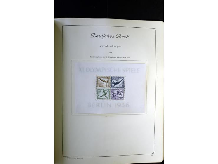 1872/1945, ungebrauchte und gestempelte Sammlung besseren Brustschilden, später u.a. Block 1-3 ungebraucht sowie ein Teil Zus