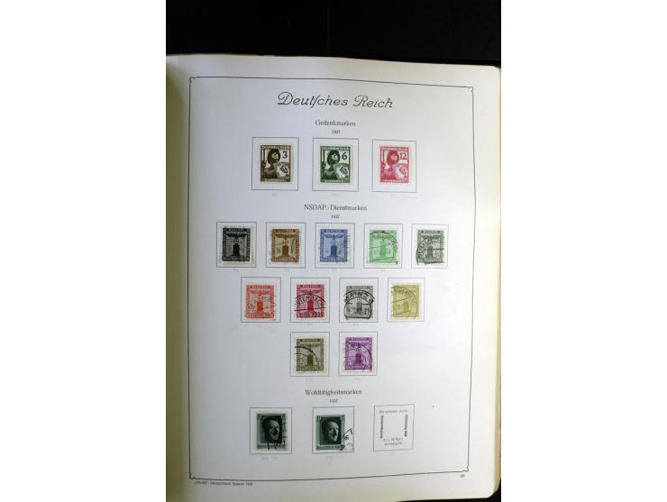 1872/1945, ungebrauchte und gestempelte Sammlung besseren Brustschilden, später u.a. Block 1-3 ungebraucht sowie ein Teil Zus