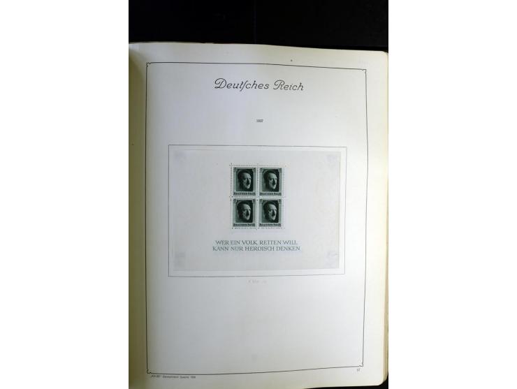 1872/1945, ungebrauchte und gestempelte Sammlung besseren Brustschilden, später u.a. Block 1-3 ungebraucht sowie ein Teil Zus