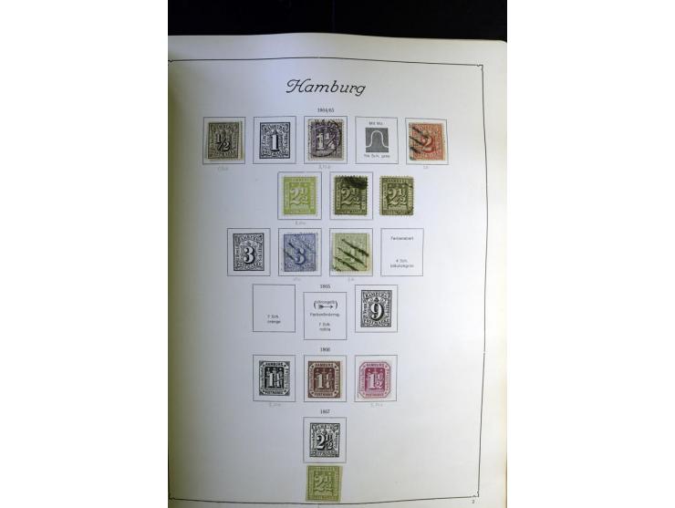 1872/1945, ungebrauchte und gestempelte Sammlung besseren Brustschilden, später u.a. Block 1-3 ungebraucht sowie ein Teil Zus