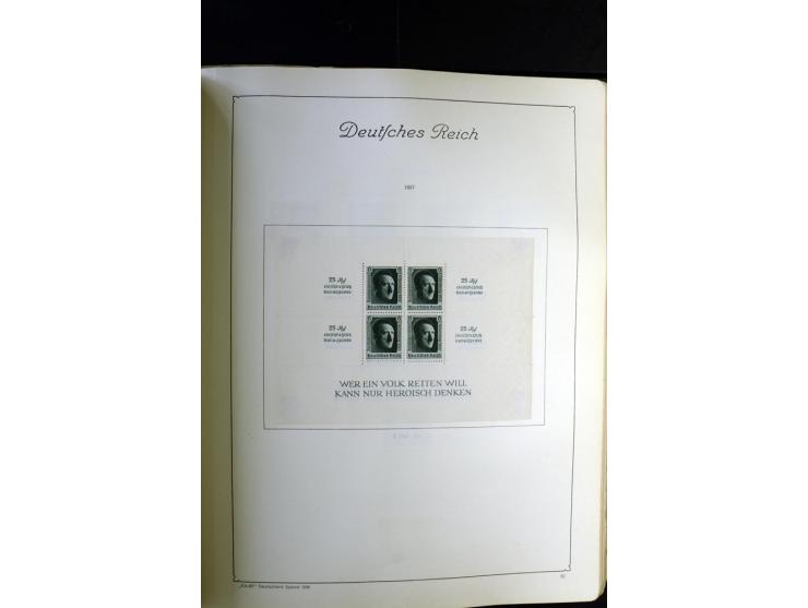 1872/1945, ungebrauchte und gestempelte Sammlung besseren Brustschilden, später u.a. Block 1-3 ungebraucht sowie ein Teil Zus
