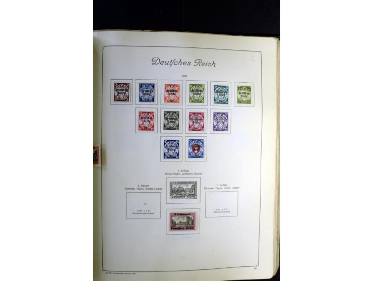 1872/1945, ungebrauchte und gestempelte Sammlung besseren Brustschilden, später u.a. Block 1-3 ungebraucht sowie ein Teil Zus