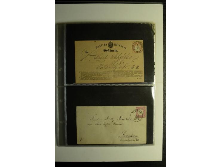 1872/74, Brustschilde-Sammlung, gestempelt, ohne Mi.-Nr. 21c und 26 kpl., dabei 24 mit Befund, 28 und 30 mit Attest, dabei ei