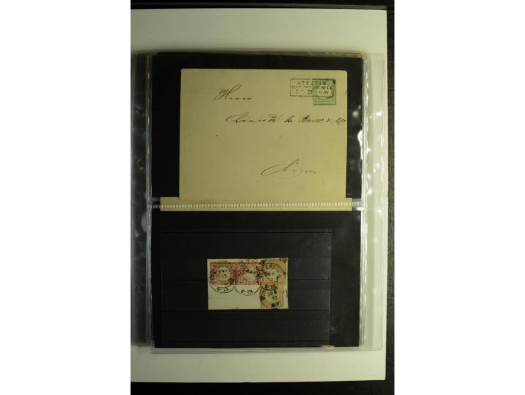 1872/74, Brustschilde-Sammlung, gestempelt, ohne Mi.-Nr. 21c und 26 kpl., dabei 24 mit Befund, 28 und 30 mit Attest, dabei ei