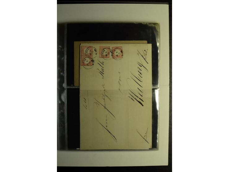 1872/74, Brustschilde-Sammlung, gestempelt, ohne Mi.-Nr. 21c und 26 kpl., dabei 24 mit Befund, 28 und 30 mit Attest, dabei ei