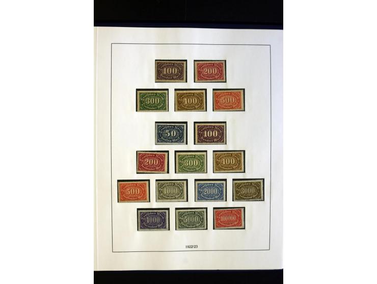 1872/1932, postfrische und ungebrauchte Sammlung mit guten Werten und Sätzen, Bl.1 und Dienst