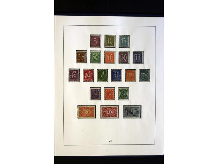 1872/1932, postfrische und ungebrauchte Sammlung mit guten Werten und Sätzen, Bl.1 und Dienst