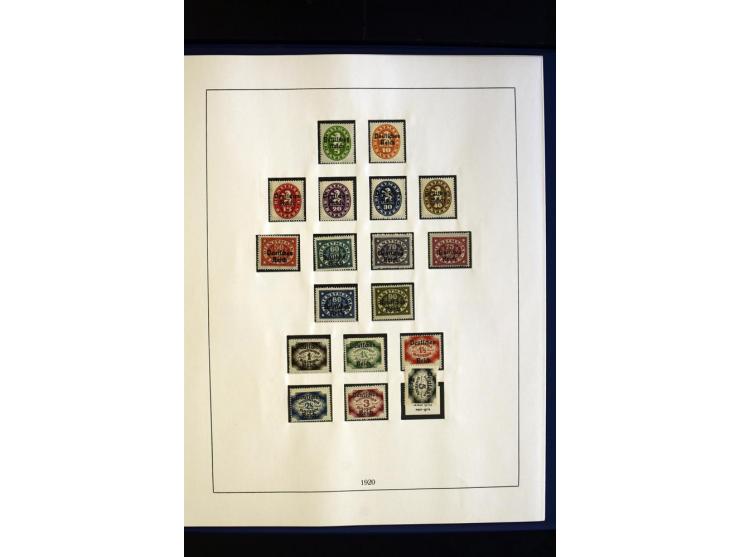 1872/1932, postfrische und ungebrauchte Sammlung mit guten Werten und Sätzen, Bl.1 und Dienst