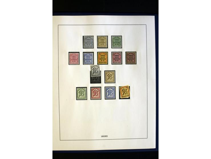 1872/1932, postfrische und ungebrauchte Sammlung mit guten Werten und Sätzen, Bl.1 und Dienst