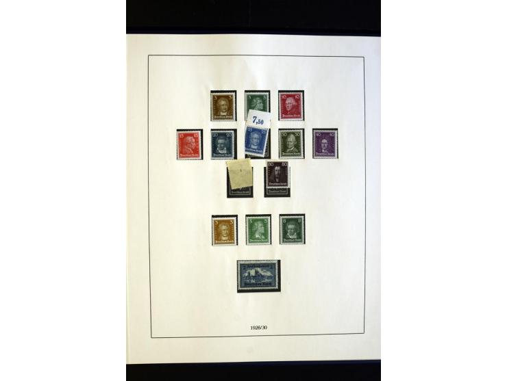 1872/1932, postfrische und ungebrauchte Sammlung mit guten Werten und Sätzen, Bl.1 und Dienst