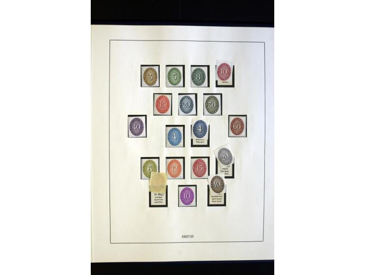 1872/1932, postfrische und ungebrauchte Sammlung mit guten Werten und Sätzen, Bl.1 und Dienst