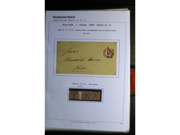 1875/1899, interessante, meist gestempelte Spezialsammlung mit vielen Farben, Zähnungs-Besonderheiten, Paare und Einheiten, i