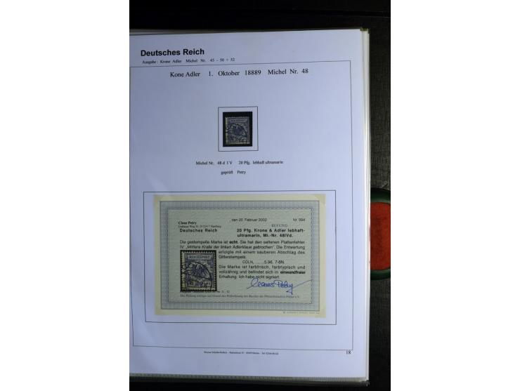 1875/1899, interessante, meist gestempelte Spezialsammlung mit vielen Farben, Zähnungs-Besonderheiten, Paare und Einheiten, i