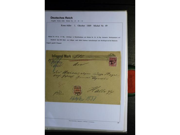 1875/1899, interessante, meist gestempelte Spezialsammlung mit vielen Farben, Zähnungs-Besonderheiten, Paare und Einheiten, i