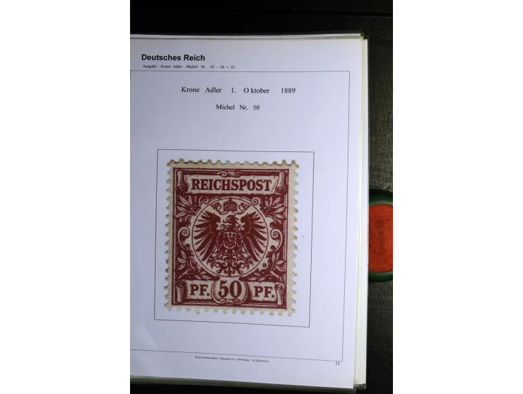 1875/1899, interessante, meist gestempelte Spezialsammlung mit vielen Farben, Zähnungs-Besonderheiten, Paare und Einheiten, i