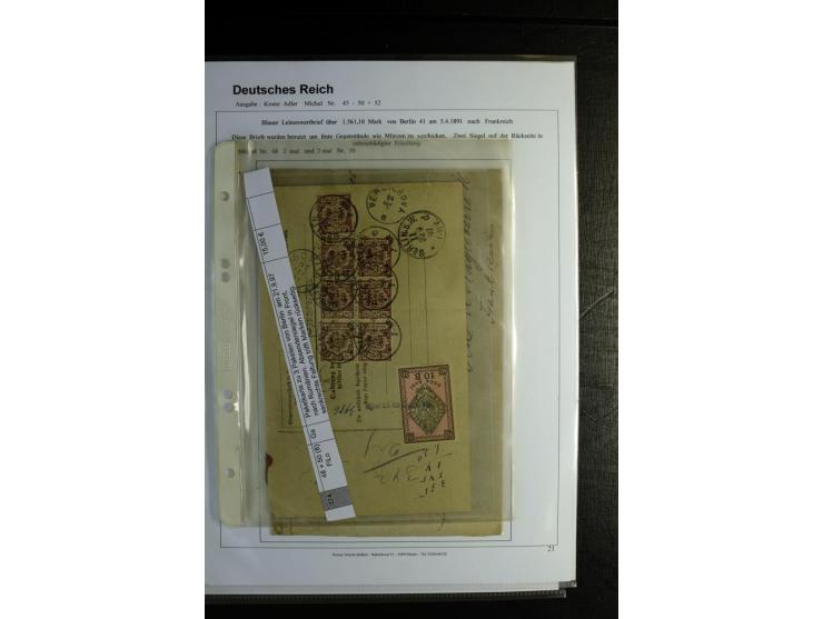 1875/1899, interessante, meist gestempelte Spezialsammlung mit vielen Farben, Zähnungs-Besonderheiten, Paare und Einheiten, i