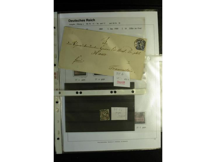 1875/1899, interessante, meist gestempelte Spezialsammlung mit vielen Farben, Zähnungs-Besonderheiten, Paare und Einheiten, i