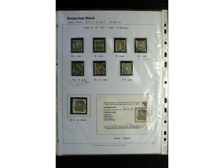 1875/1899, interessante, meist gestempelte Spezialsammlung mit vielen Farben, Zähnungs-Besonderheiten, Paare und Einheiten, i