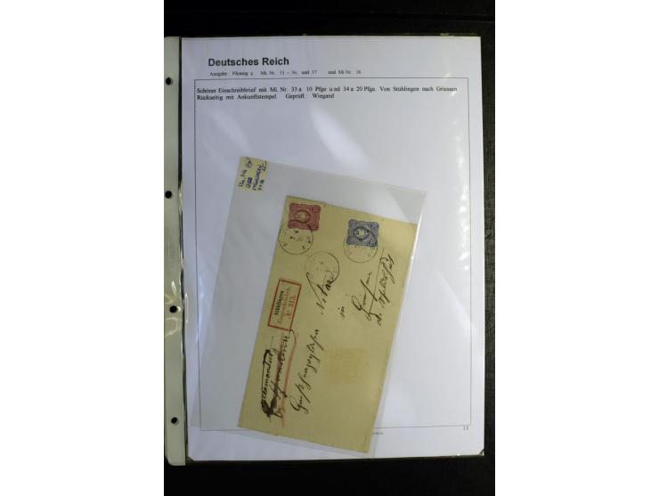 1875/1899, interessante, meist gestempelte Spezialsammlung mit vielen Farben, Zähnungs-Besonderheiten, Paare und Einheiten, i
