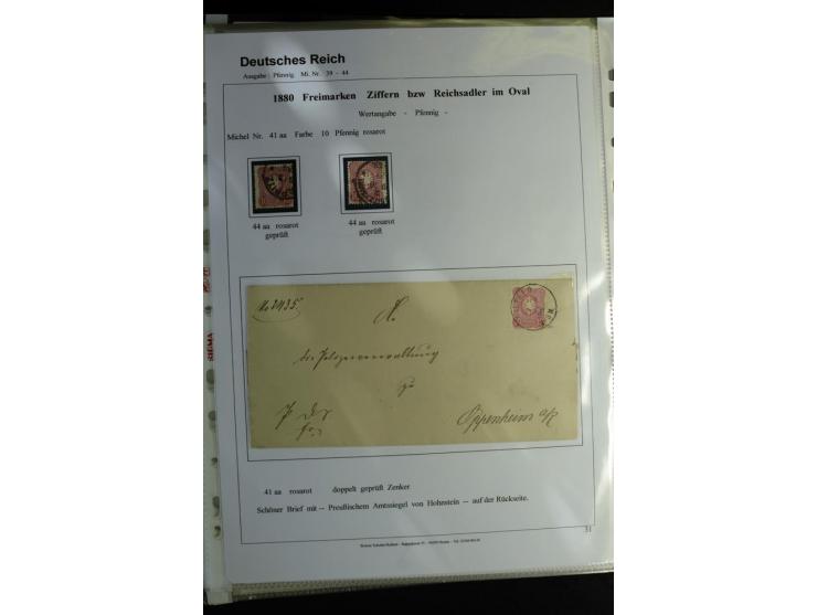 1875/1899, interessante, meist gestempelte Spezialsammlung mit vielen Farben, Zähnungs-Besonderheiten, Paare und Einheiten, i