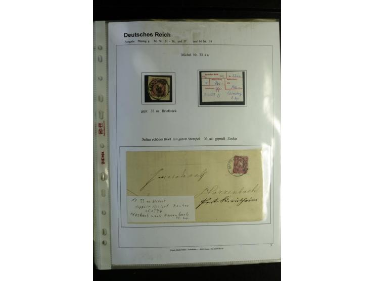1875/1899, interessante, meist gestempelte Spezialsammlung mit vielen Farben, Zähnungs-Besonderheiten, Paare und Einheiten, i