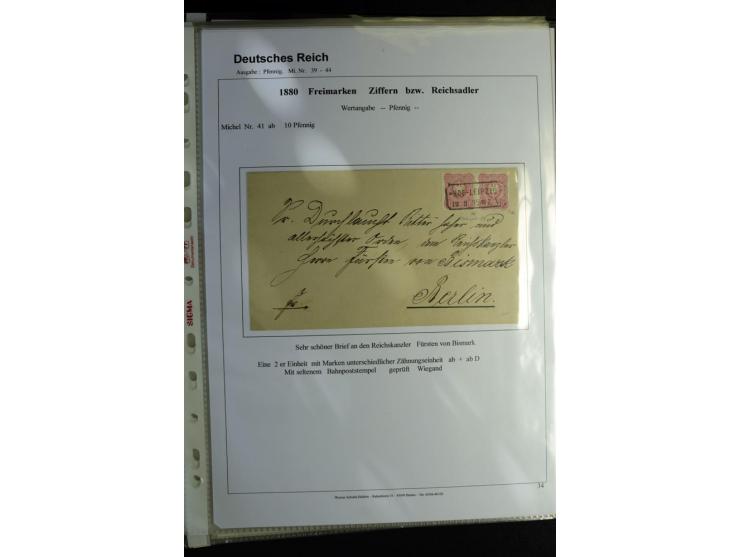 1875/1899, interessante, meist gestempelte Spezialsammlung mit vielen Farben, Zähnungs-Besonderheiten, Paare und Einheiten, i