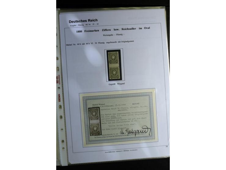 1875/1899, interessante, meist gestempelte Spezialsammlung mit vielen Farben, Zähnungs-Besonderheiten, Paare und Einheiten, i