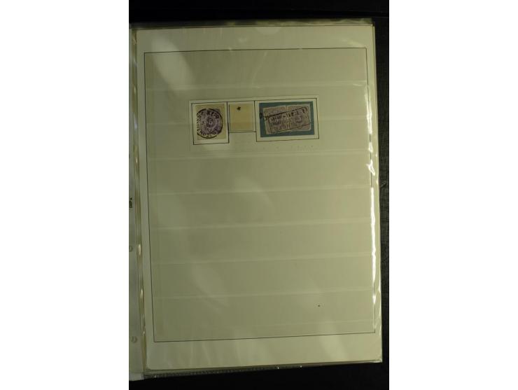 1875/1899, interessante, meist gestempelte Spezialsammlung mit vielen Farben, Zähnungs-Besonderheiten, Paare und Einheiten, i