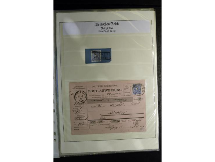 1875/1899, interessante, meist gestempelte Spezialsammlung mit vielen Farben, Zähnungs-Besonderheiten, Paare und Einheiten, i