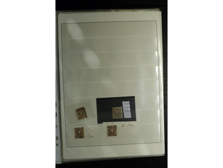 1875/1899, interessante, meist gestempelte Spezialsammlung mit vielen Farben, Zähnungs-Besonderheiten, Paare und Einheiten, i