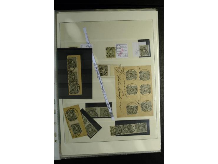 1875/1899, interessante, meist gestempelte Spezialsammlung mit vielen Farben, Zähnungs-Besonderheiten, Paare und Einheiten, i