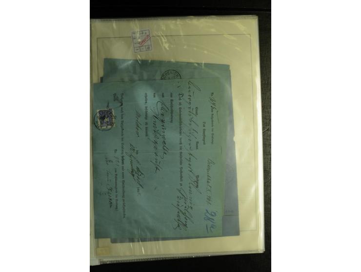 1875/1899, interessante, meist gestempelte Spezialsammlung mit vielen Farben, Zähnungs-Besonderheiten, Paare und Einheiten, i