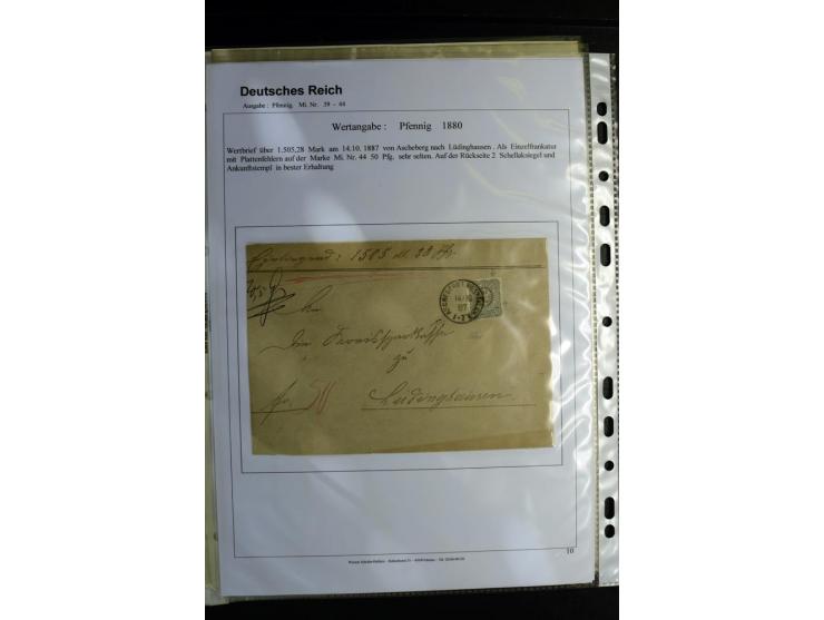 1875/1899, interessante, meist gestempelte Spezialsammlung mit vielen Farben, Zähnungs-Besonderheiten, Paare und Einheiten, i