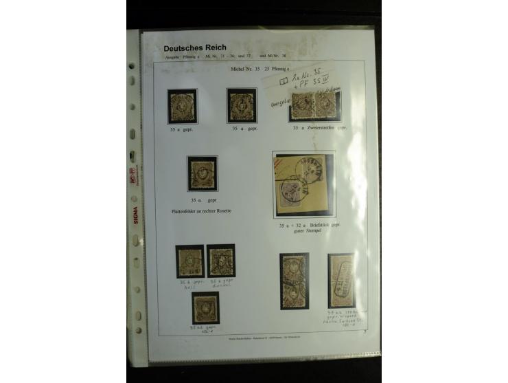 1875/1899, interessante, meist gestempelte Spezialsammlung mit vielen Farben, Zähnungs-Besonderheiten, Paare und Einheiten, i