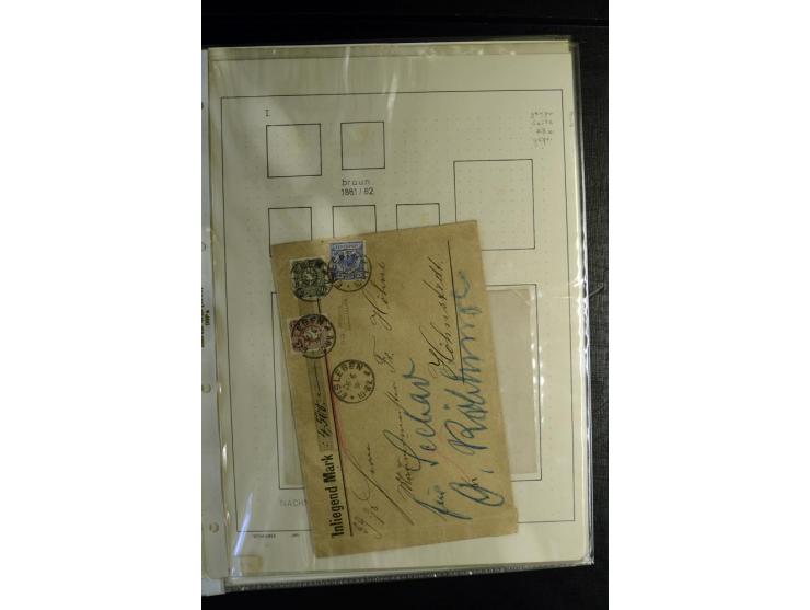 1875/1899, interessante, meist gestempelte Spezialsammlung mit vielen Farben, Zähnungs-Besonderheiten, Paare und Einheiten, i