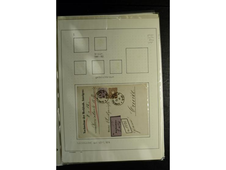 1875/1899, interessante, meist gestempelte Spezialsammlung mit vielen Farben, Zähnungs-Besonderheiten, Paare und Einheiten, i