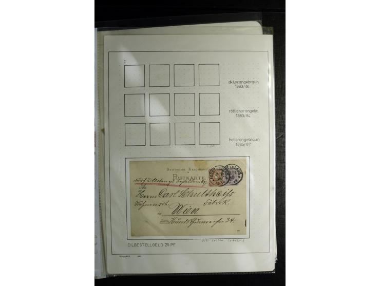1875/1899, interessante, meist gestempelte Spezialsammlung mit vielen Farben, Zähnungs-Besonderheiten, Paare und Einheiten, i