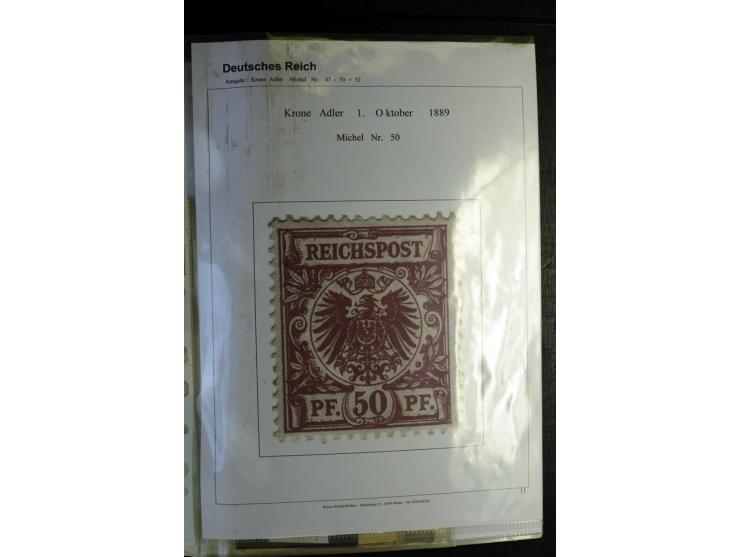 1875/1899, interessante, meist gestempelte Spezialsammlung mit vielen Farben, Zähnungs-Besonderheiten, Paare und Einheiten, i