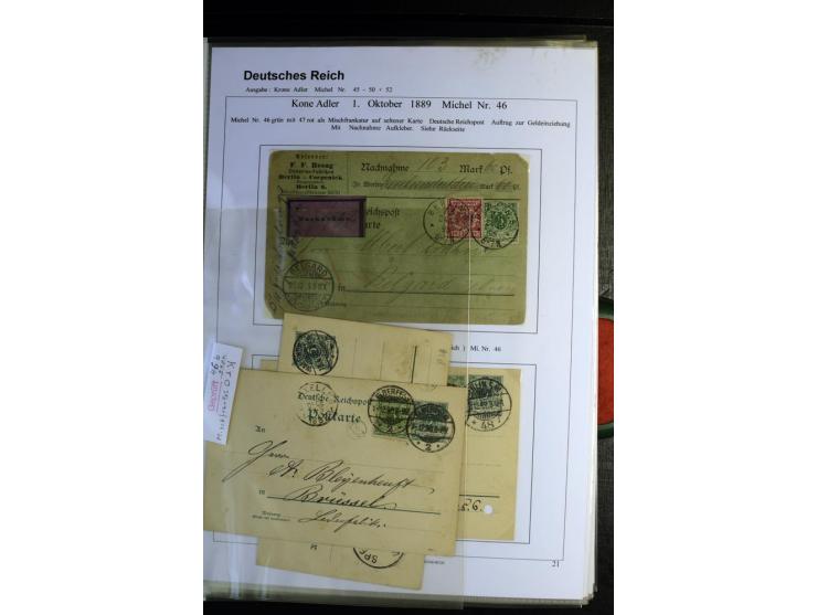 1875/1899, interessante, meist gestempelte Spezialsammlung mit vielen Farben, Zähnungs-Besonderheiten, Paare und Einheiten, i