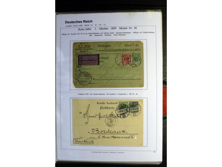 1875/1899, interessante, meist gestempelte Spezialsammlung mit vielen Farben, Zähnungs-Besonderheiten, Paare und Einheiten, i