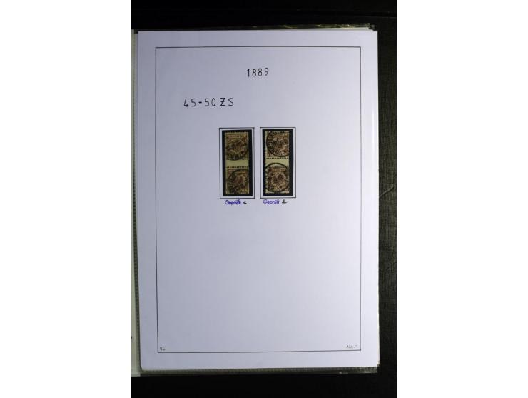 1875/1900, Pfennige bis Krone/Adler, gestempelte Sammlung mit u.a. Mi.-Nr. 33aa, 35c, 36b, 37 in verschiedenen Varianten, 38b