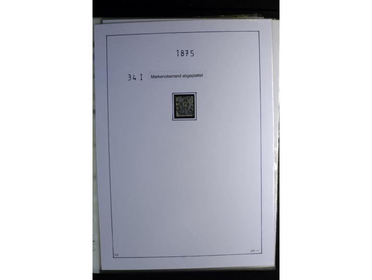 1875/1900, Pfennige bis Krone/Adler, gestempelte Sammlung mit u.a. Mi.-Nr. 33aa, 35c, 36b, 37 in verschiedenen Varianten, 38b