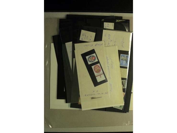 1880/1945, postfrische, ungebrauchte und etwas gestempelte Partie mit guten postfrischen Werten und Sätzen, Bl.2 (Mängel im R